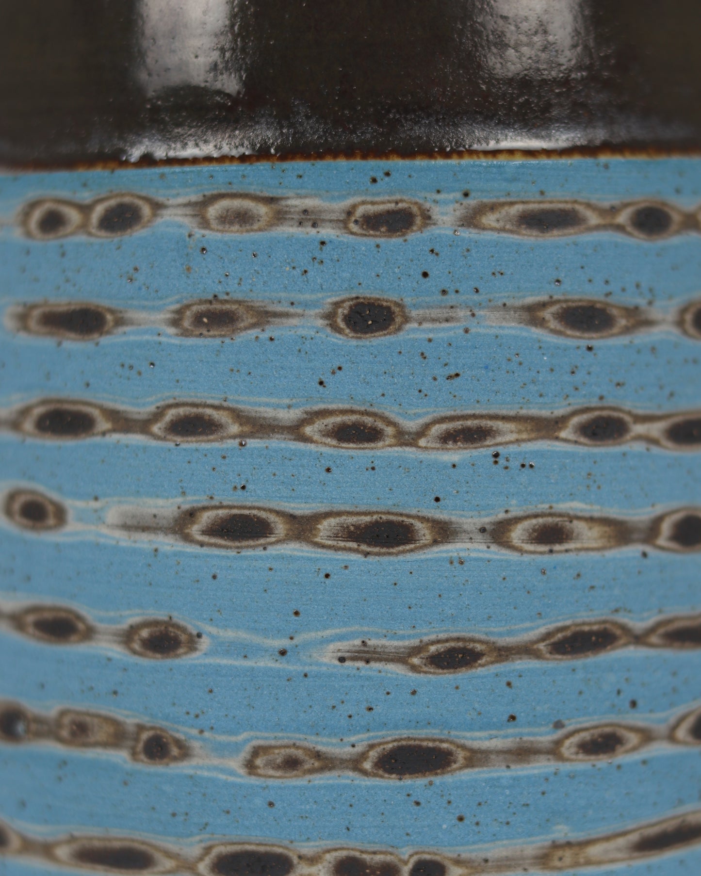 Blue Carved Pitcher