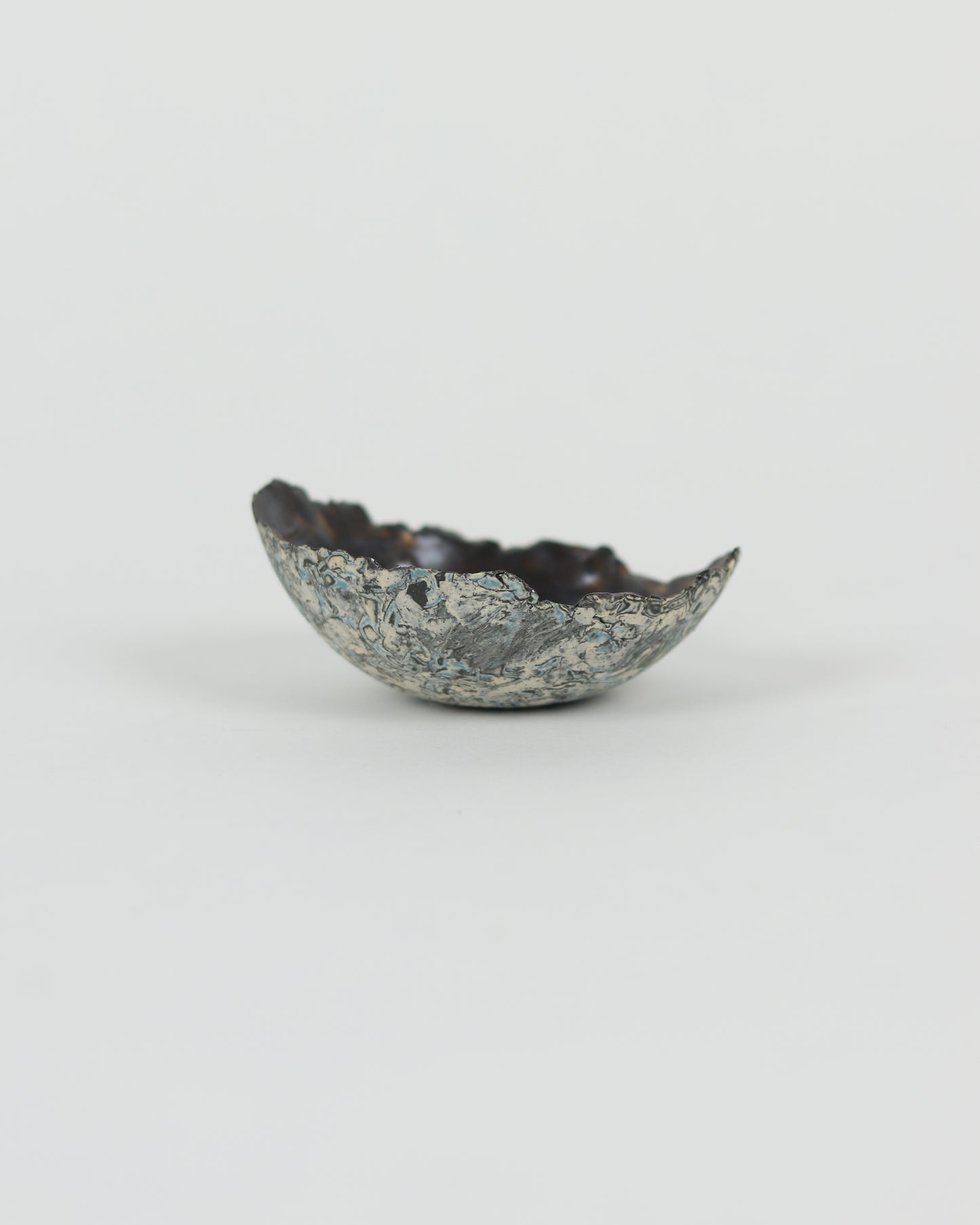 Black Small Rough Edged Bowl