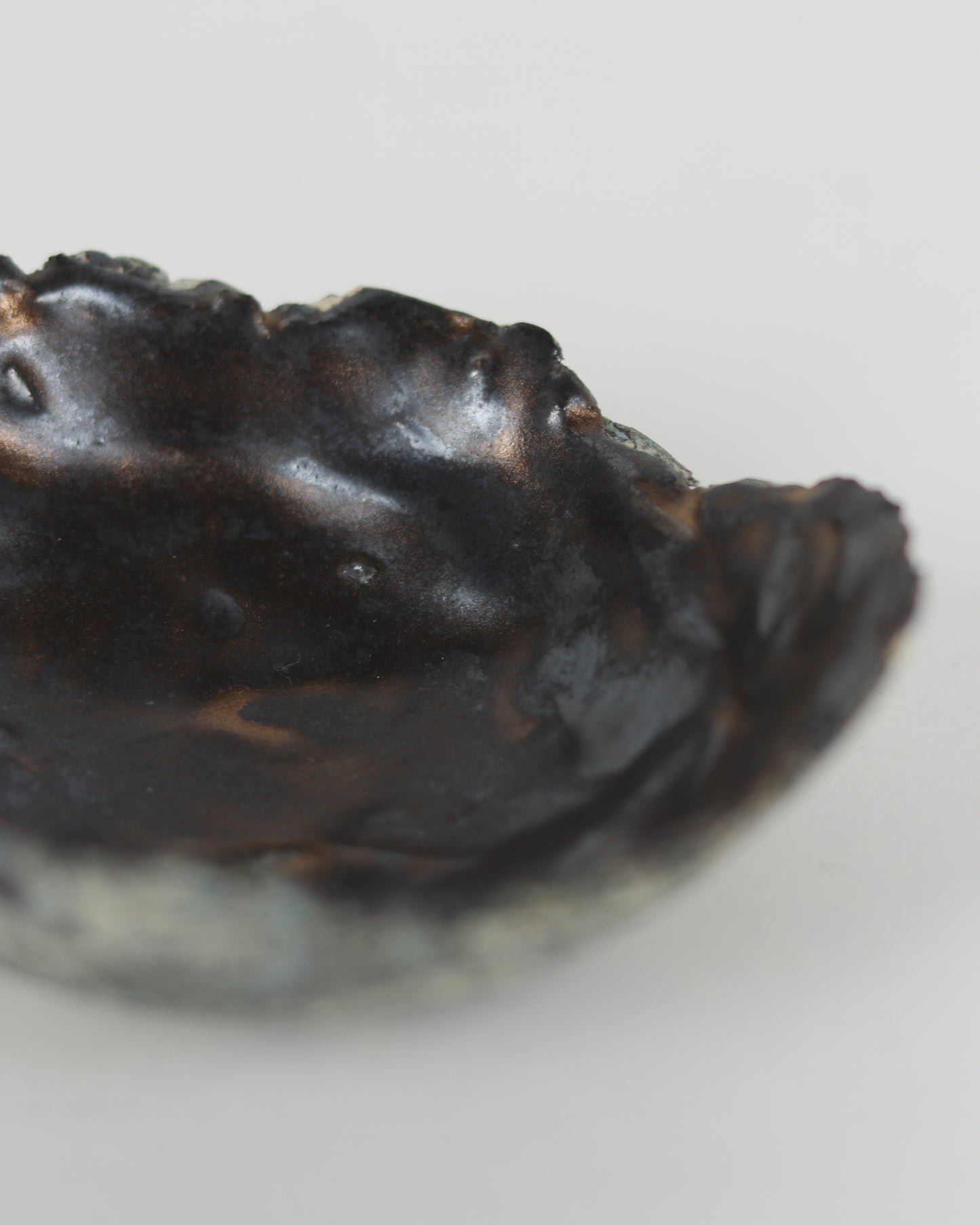 Black Small Rough Edged Bowl