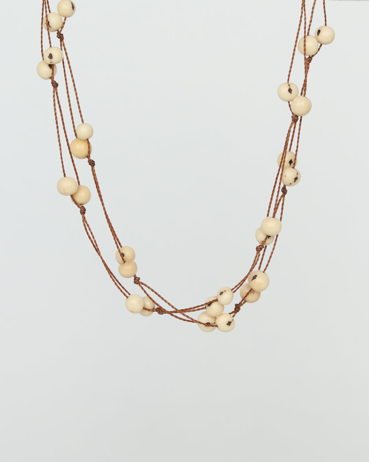 Natural Seed Bead Necklace in Natural