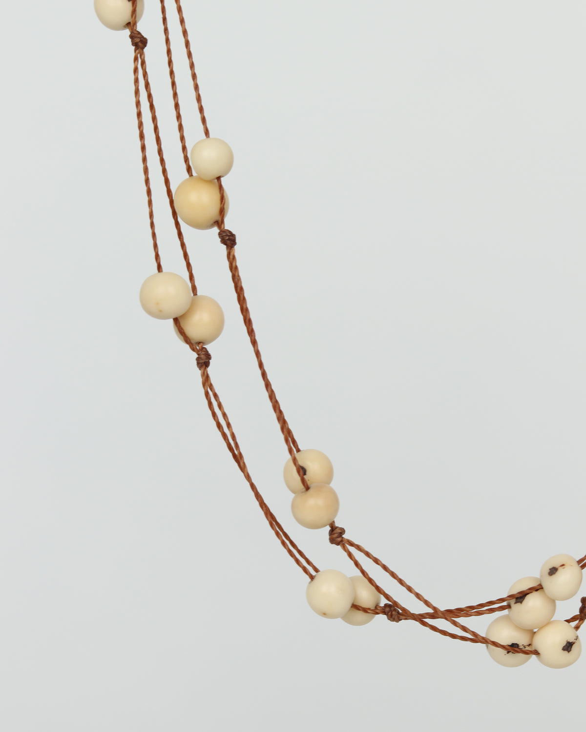 Natural Seed Bead Necklace in Natural