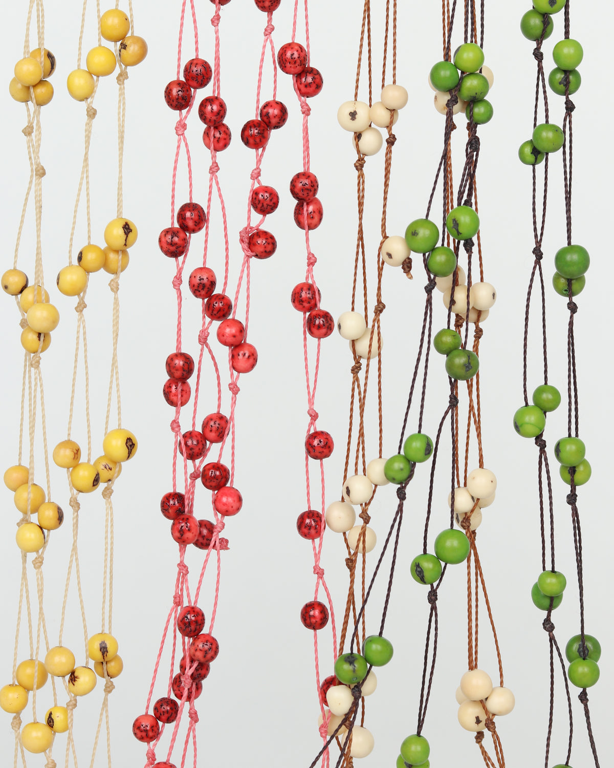 Natural Seed Bead Necklace in Yellow
