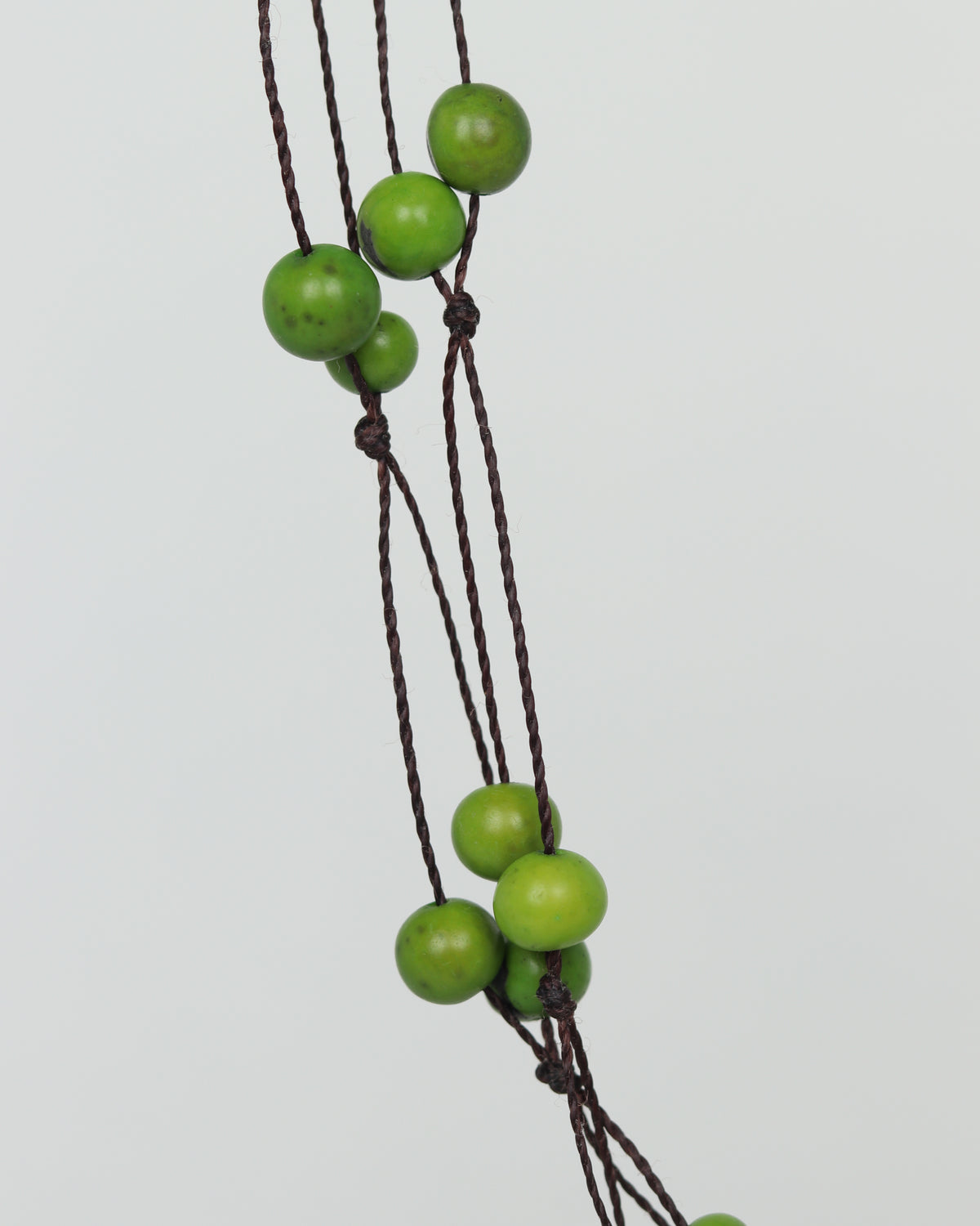 Natural Seed Bead Necklace in Green