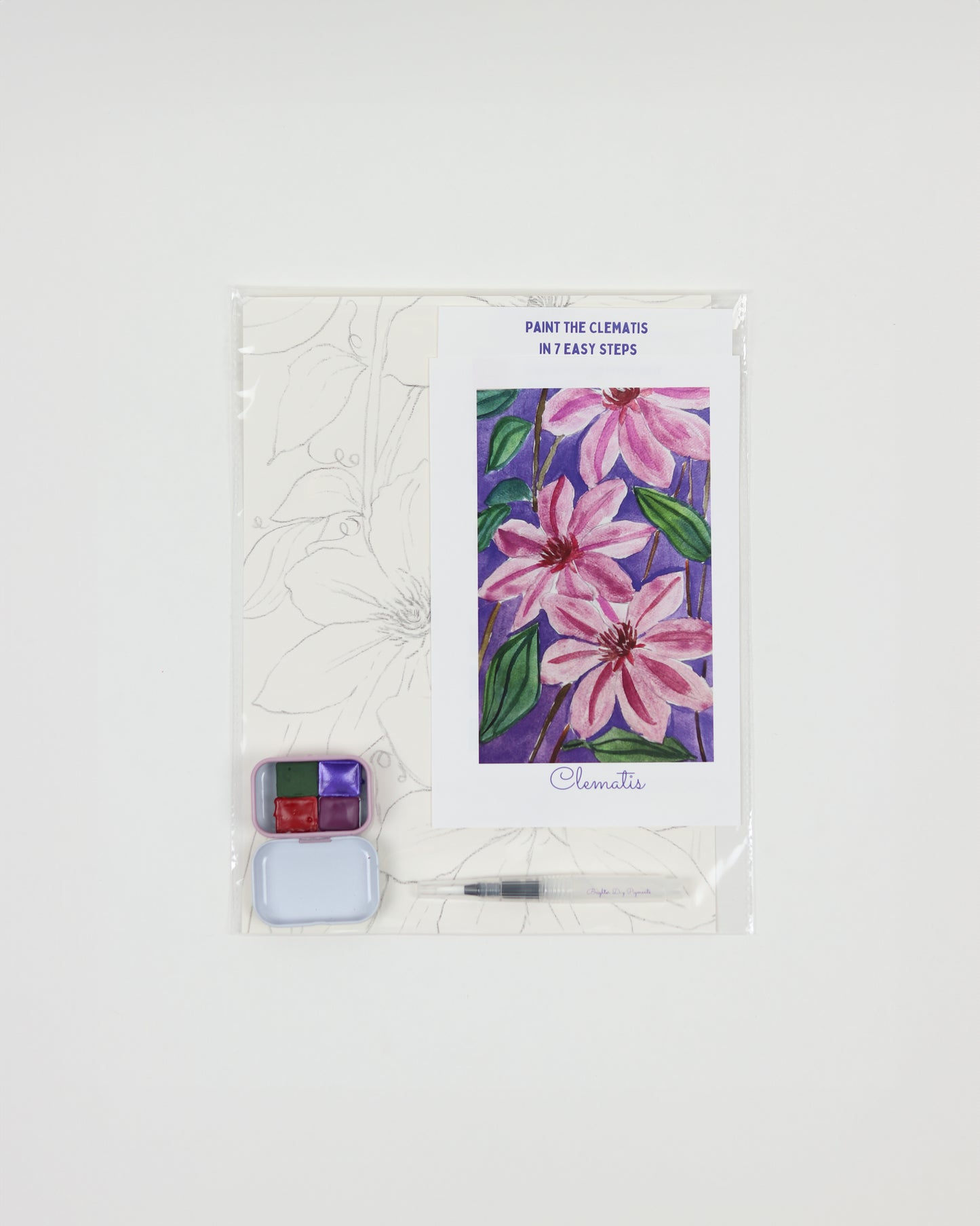 Clematis Watercolor Kit