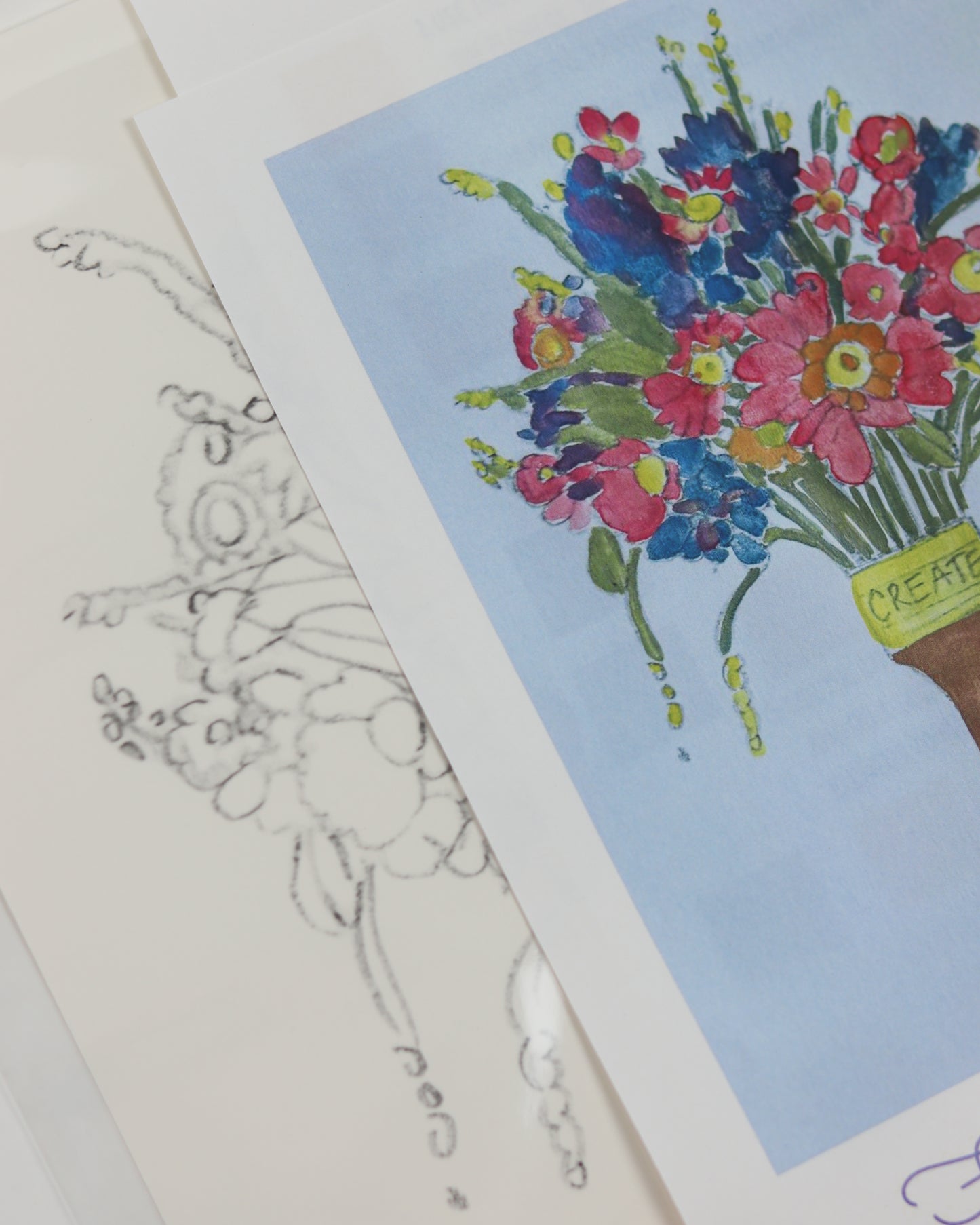 Floral Paintbrush Watercolor Kit