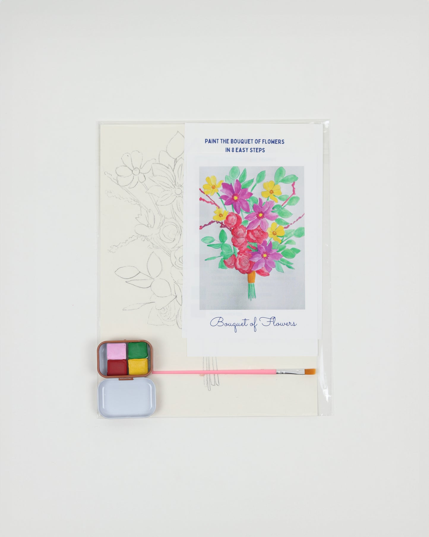 Bouquet of Flowers Watercolor Kit