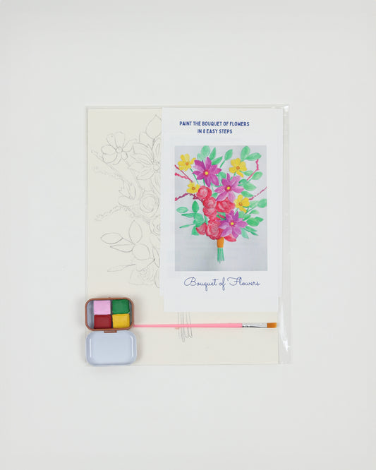 Bouquet of Flowers Watercolor Painting Kit