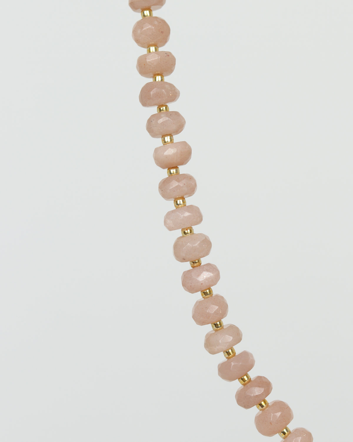 Peach Moonstone & Pearl Necklace