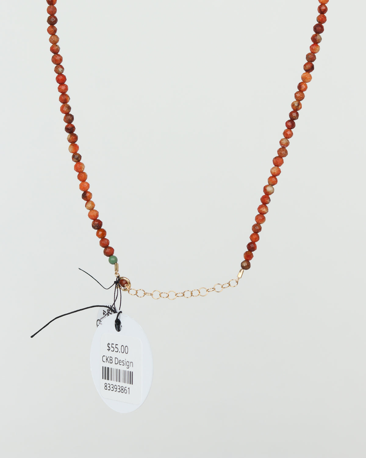 Coral & Turquoise Beaded Necklace