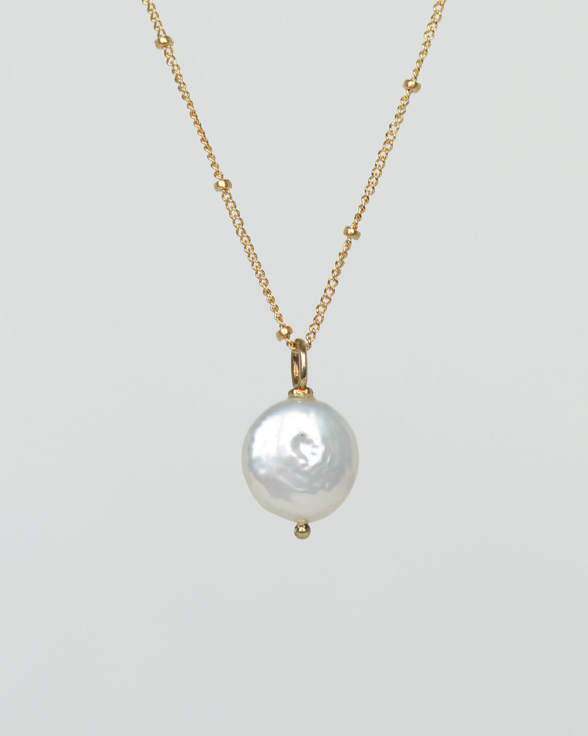 Garnet & Pearl Necklase