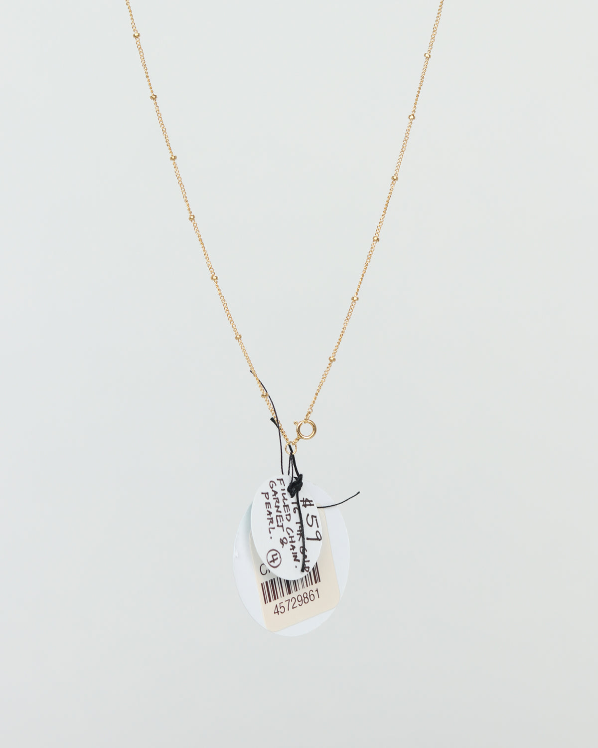 Garnet & Pearl Necklase