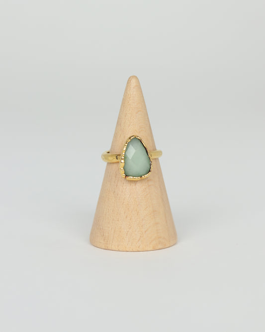 Aqua Chalcedony Ring