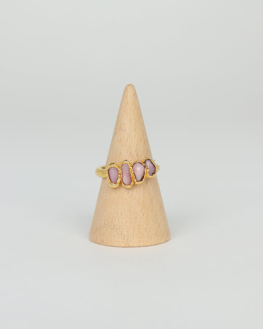 Pink Opal Four Stone Ring