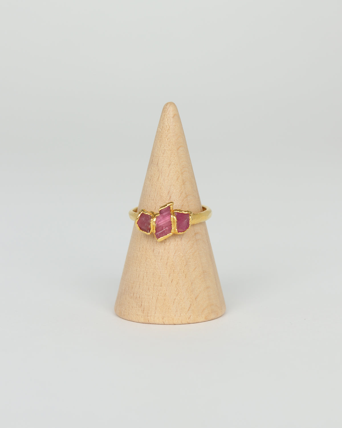 Tourmaline Three Stone Ring