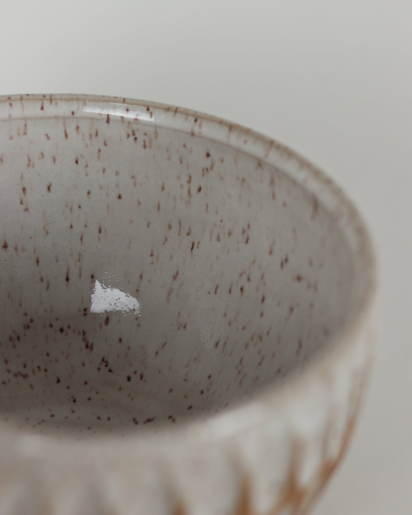 Speckled Carved Ramen Bowl W/Notch