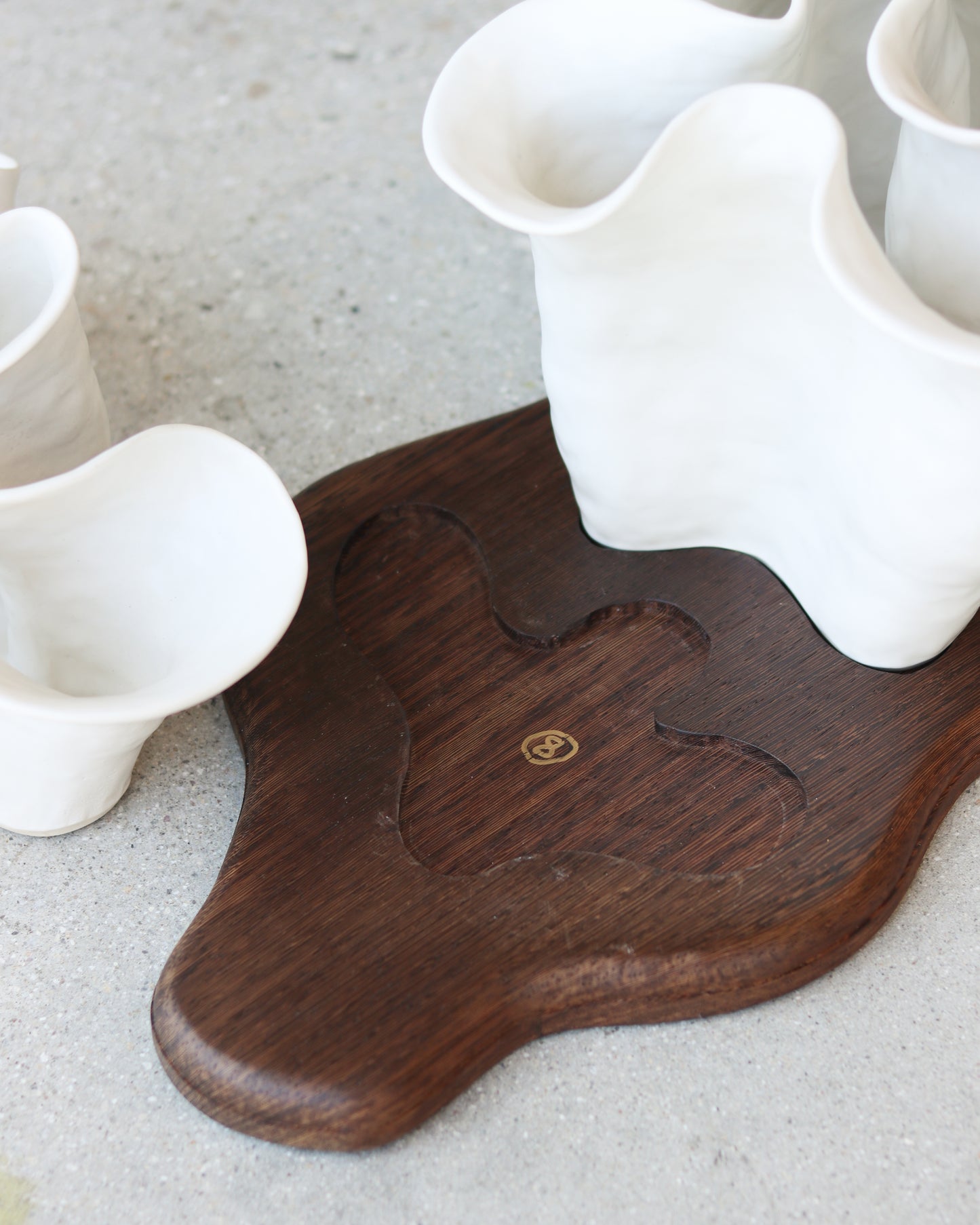 8 Flow Vases-Wenge Wood Base