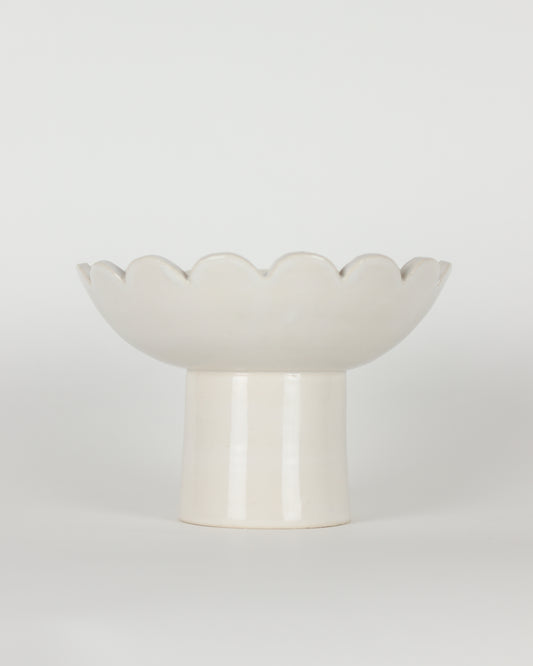 Scalloped Pedestal Bowl