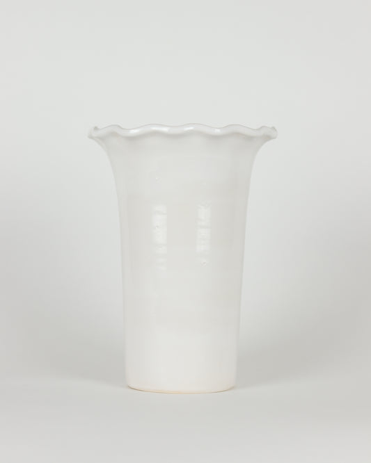 Vase Tall Wavy Rim