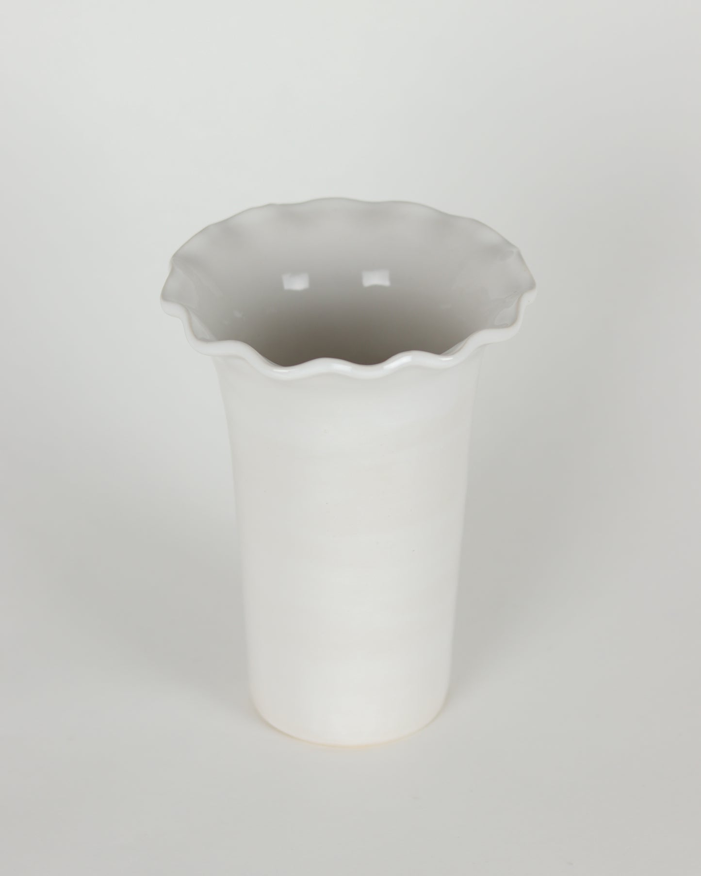 Vase Tall Wavy Rim