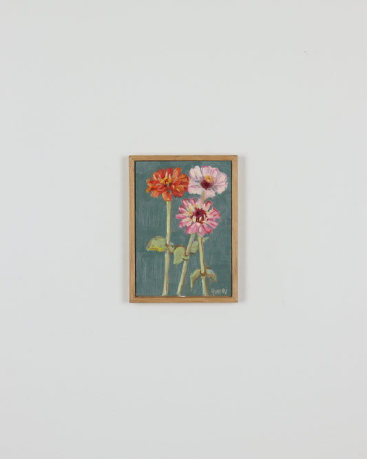Three Zinnias