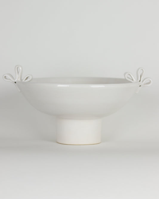 Bowl Pedestal with Bows