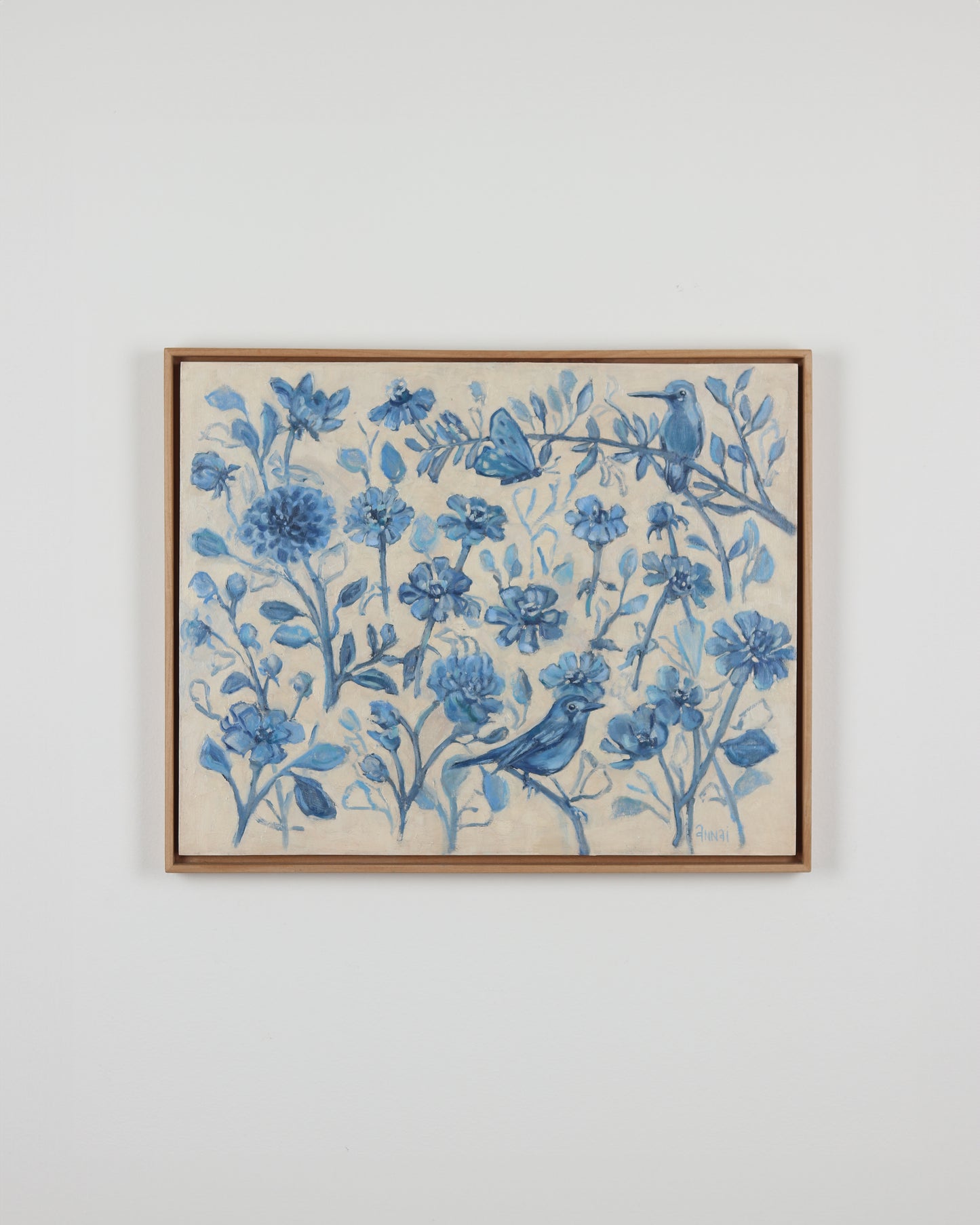 Garden Composition in Blue