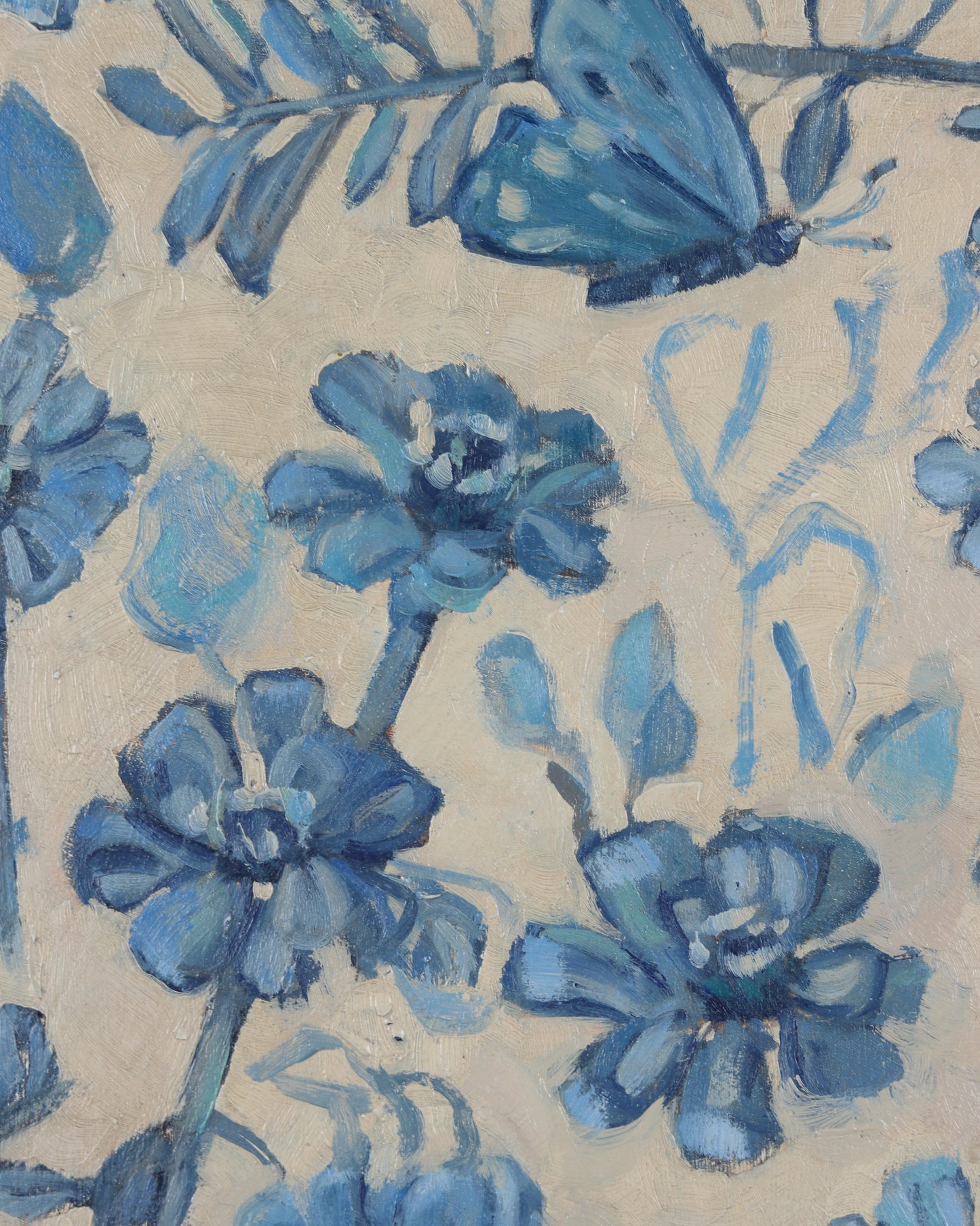 Garden Composition in Blue