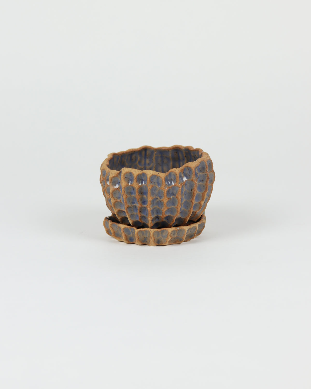 Medium Planter with Basin in Blue