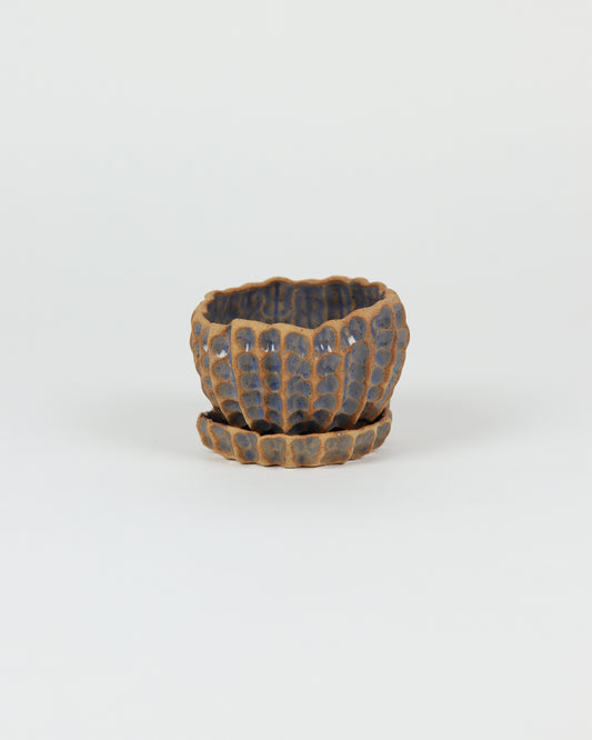 Medium Planter with Basin in Blue