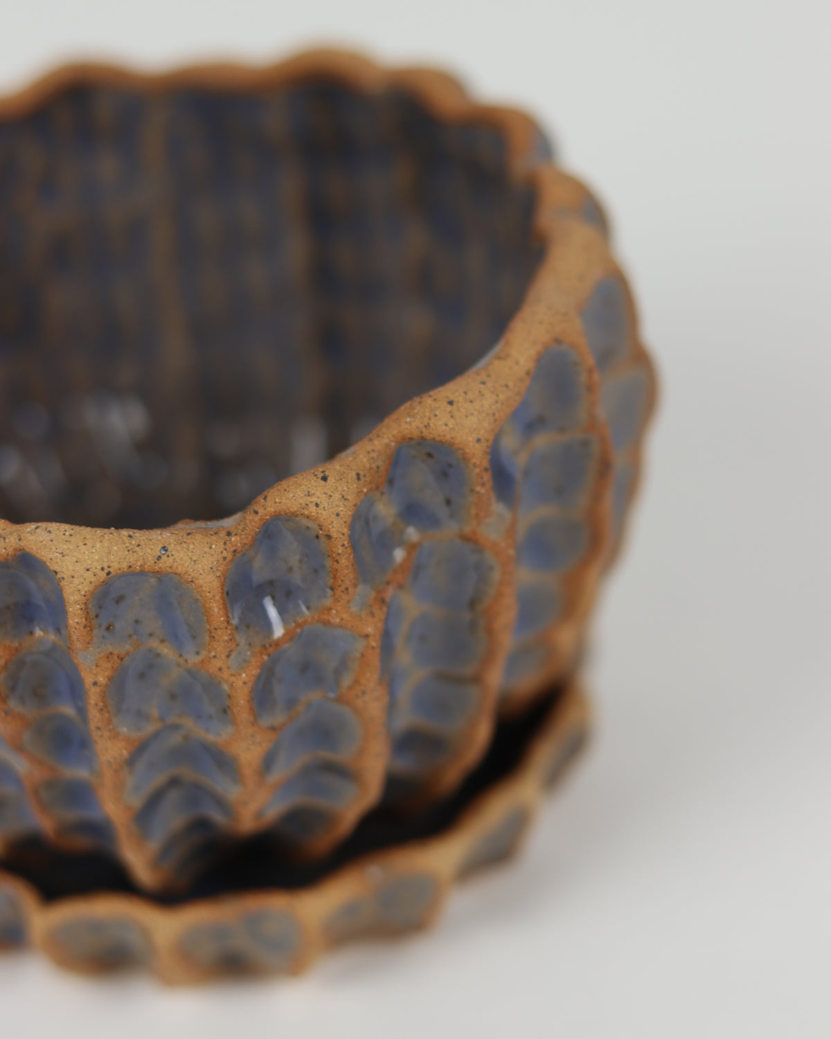 Medium Planter with Basin in Blue