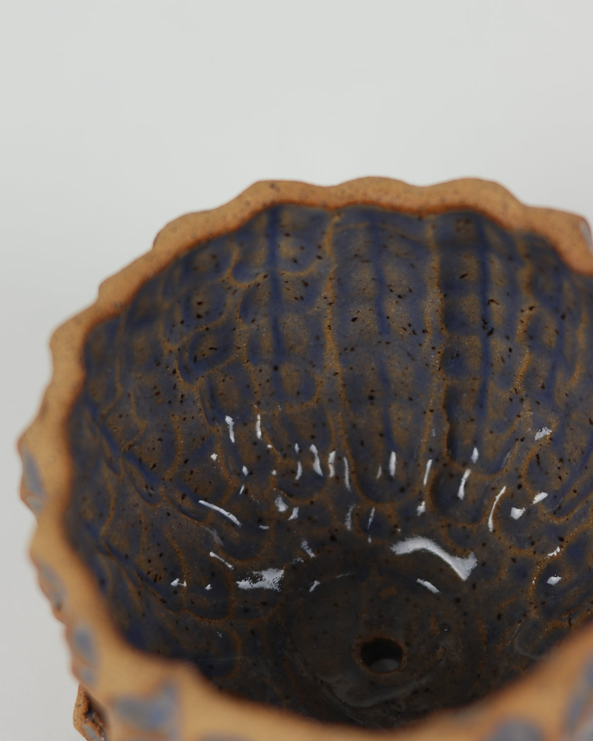 Medium Planter with Basin in Blue