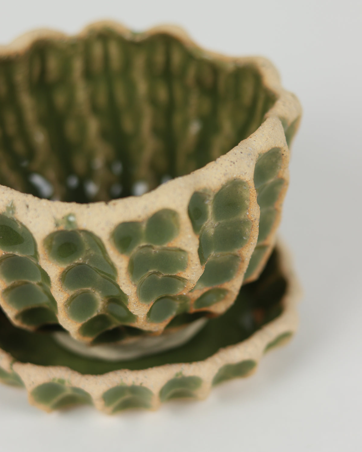 Medium Planter with Basin in Avocado