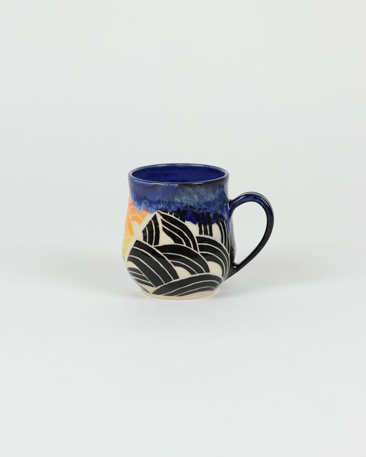 Rainbow Sgraffito Mug
