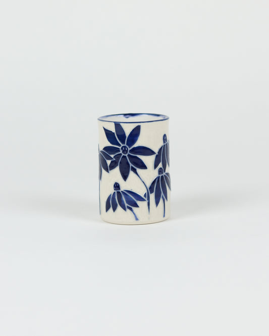 Flower Sgraffito Cup