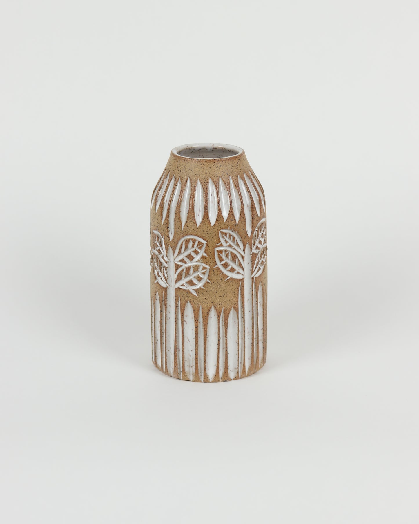 Speckled Leaves & Grass Vase