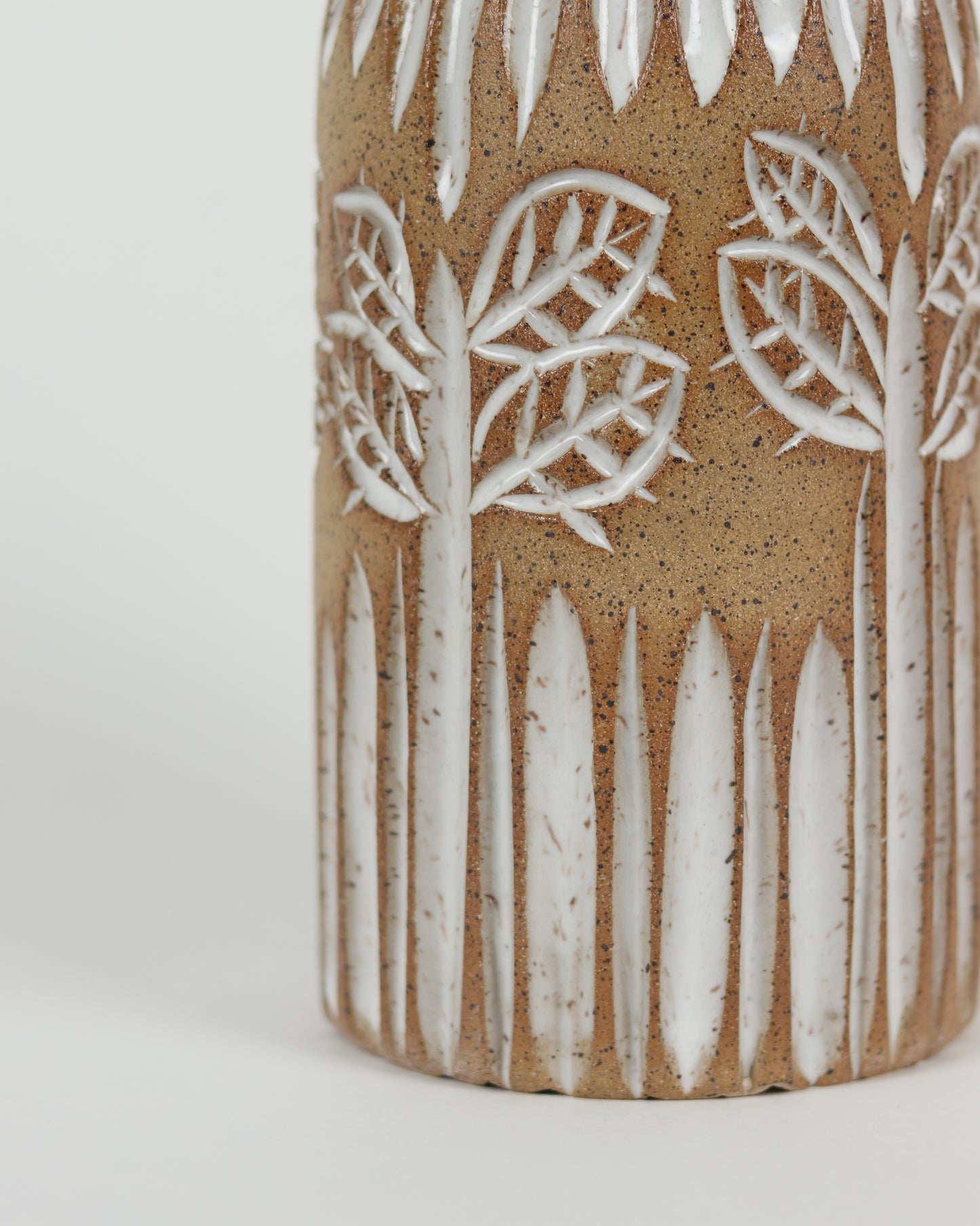 Speckled Leaves & Grass Vase