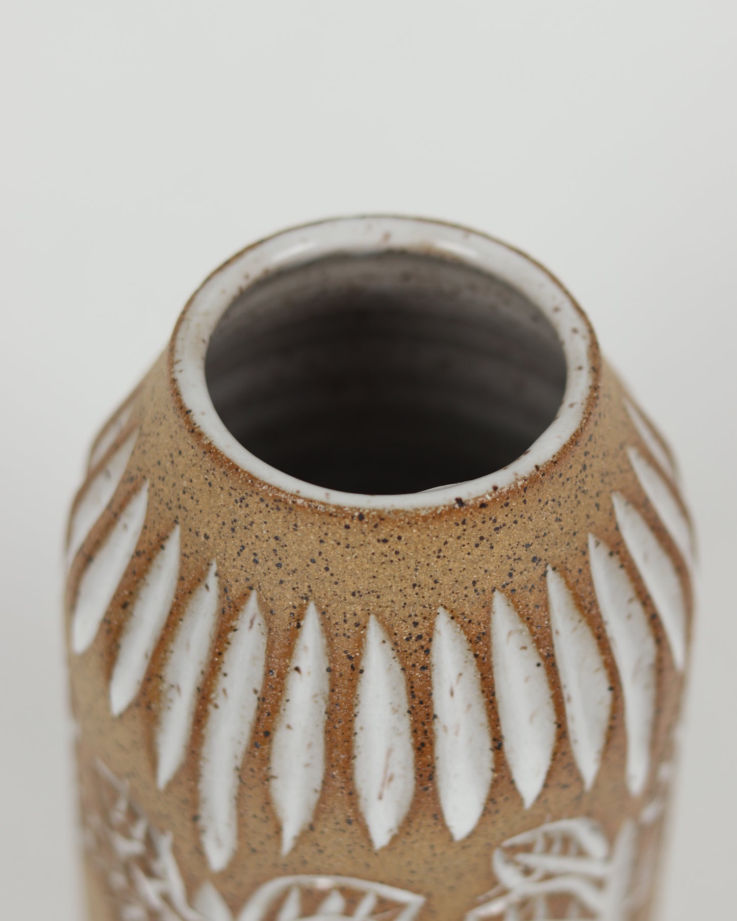 Speckled Leaves & Grass Vase