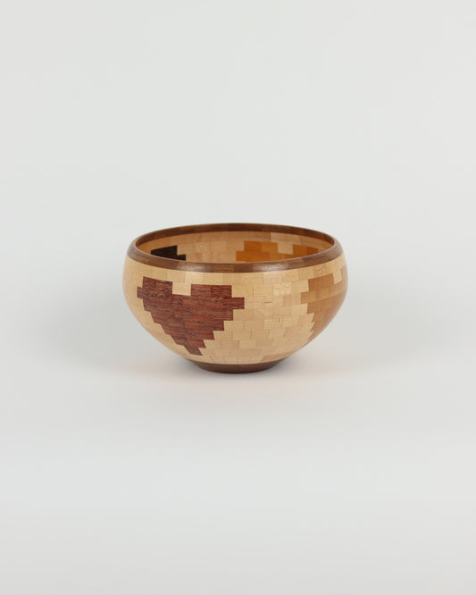 Wood Heart Bowl