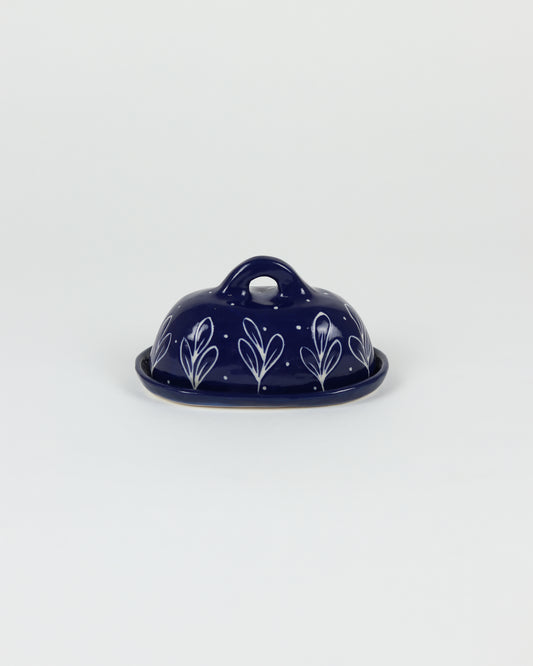 Blue Butter Dish