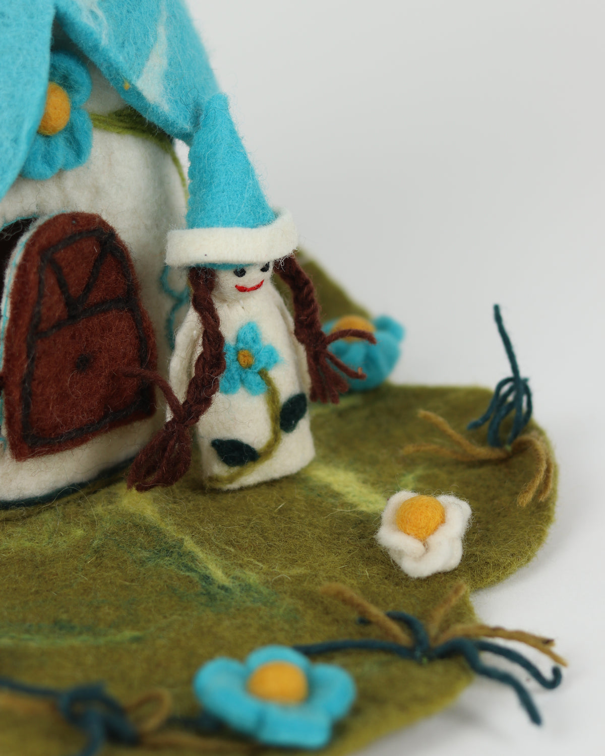 Fairy House with Blue Roof