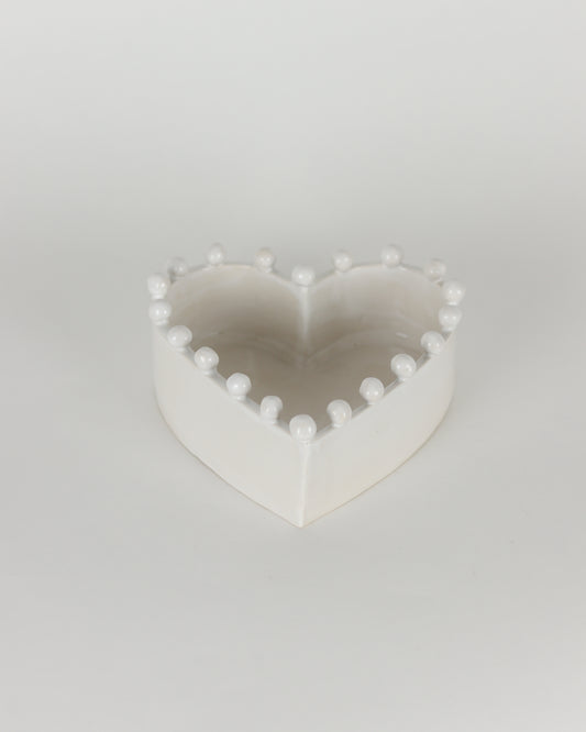 Beaded Heart Dish