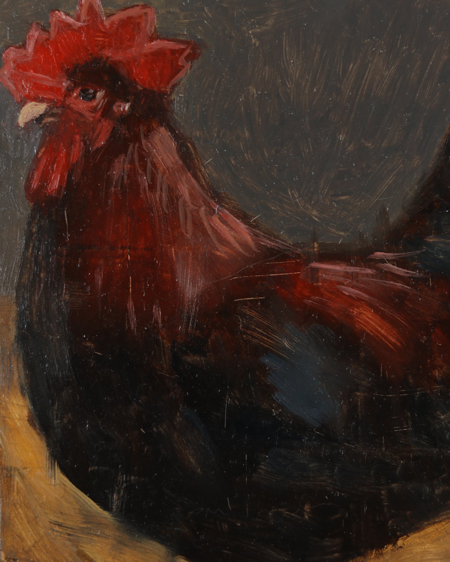 French Black & Red Study