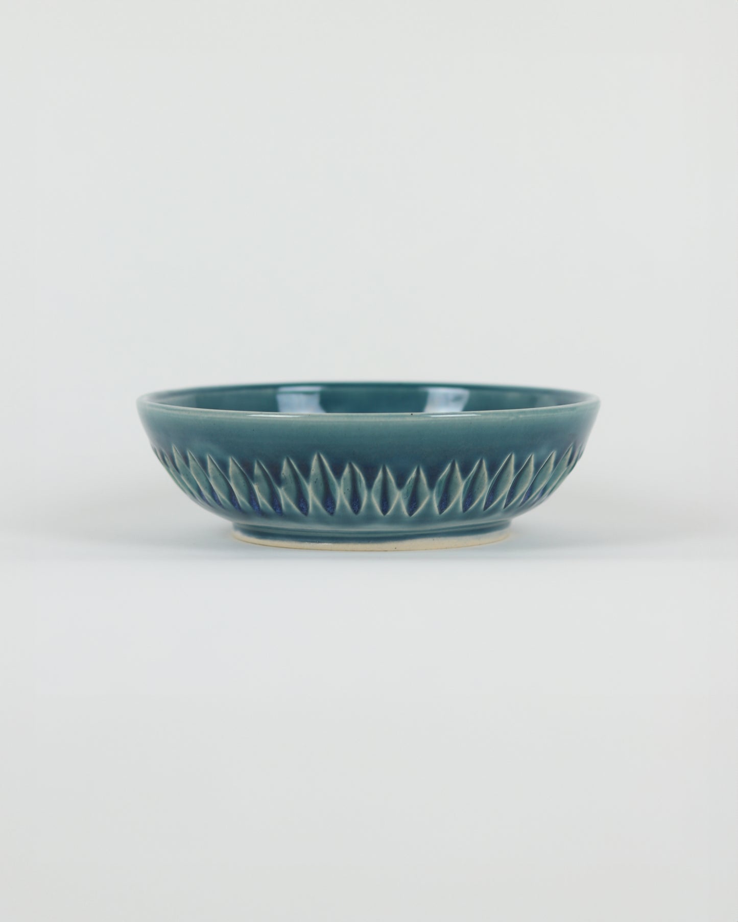 Bowl Carved Blue