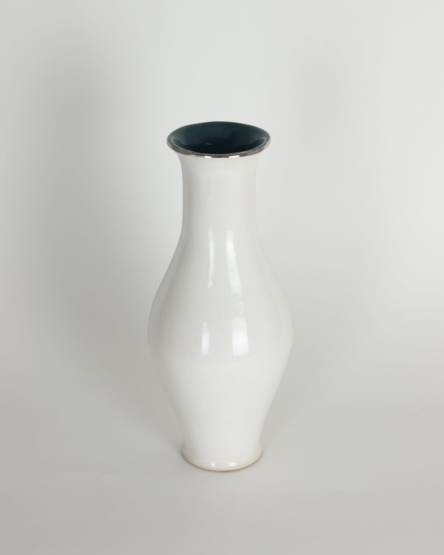Hand Built White Vase 2