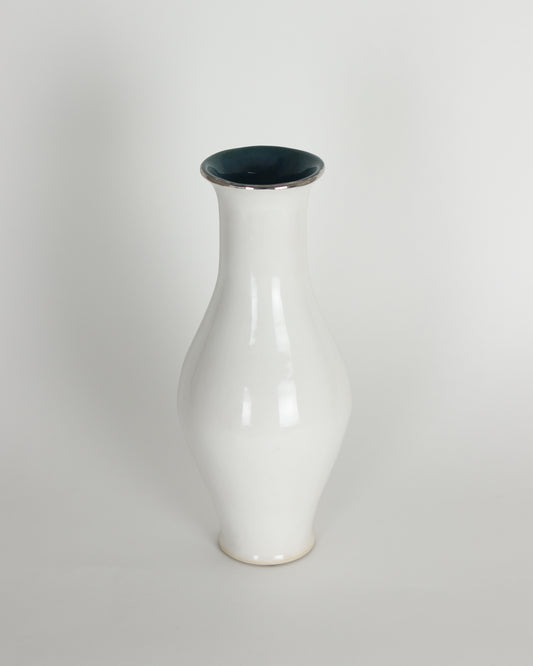 Hand Built White Vase 2