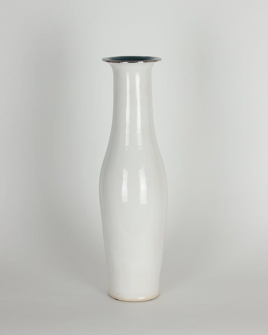 Hand Built White Vase 1