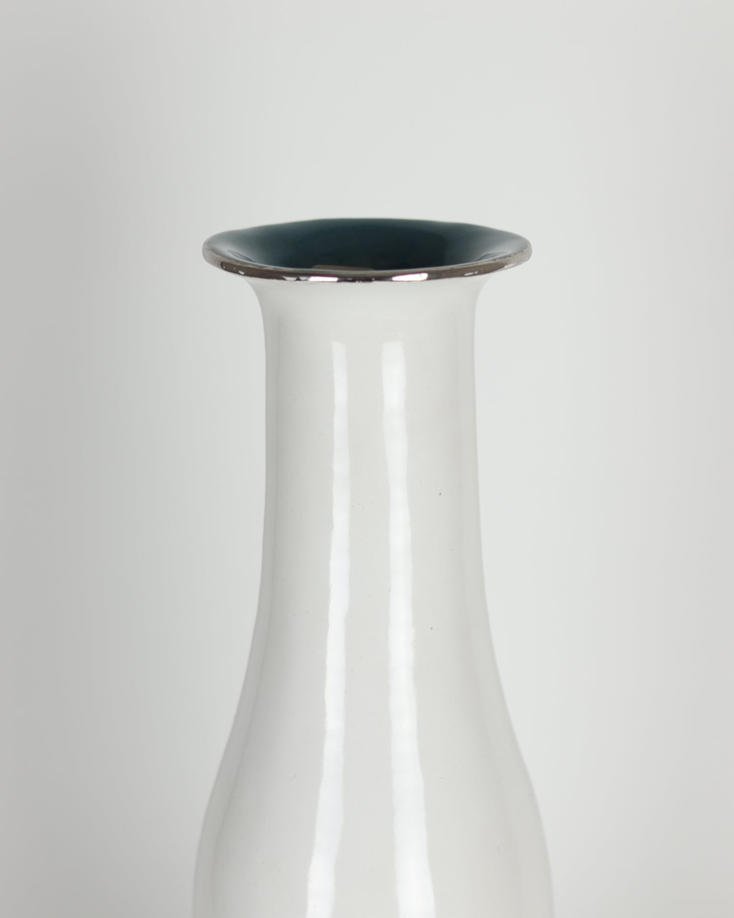 Hand Built White Vase 1