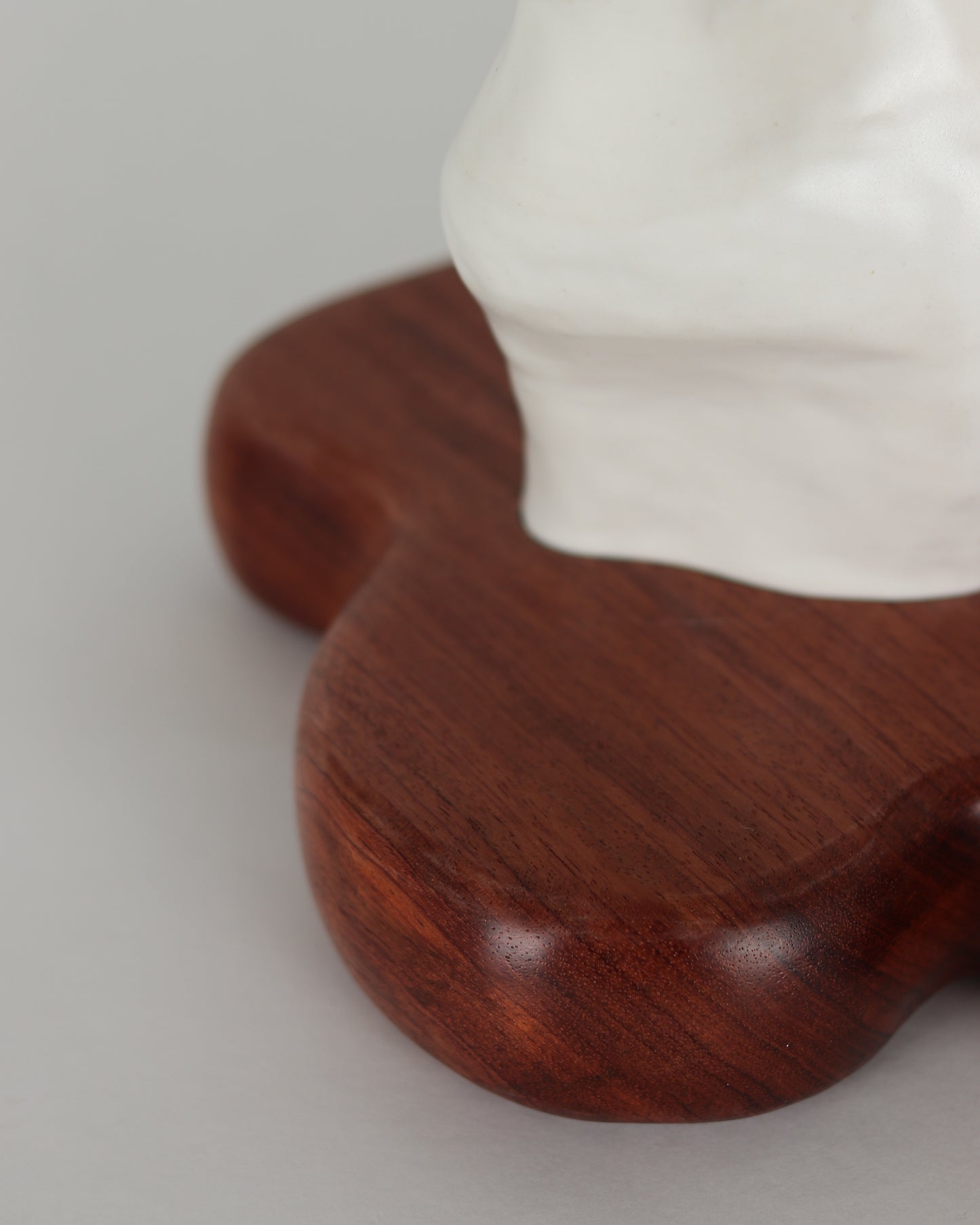 Flow Vases on Bubinga Wood Base-3 Pieces