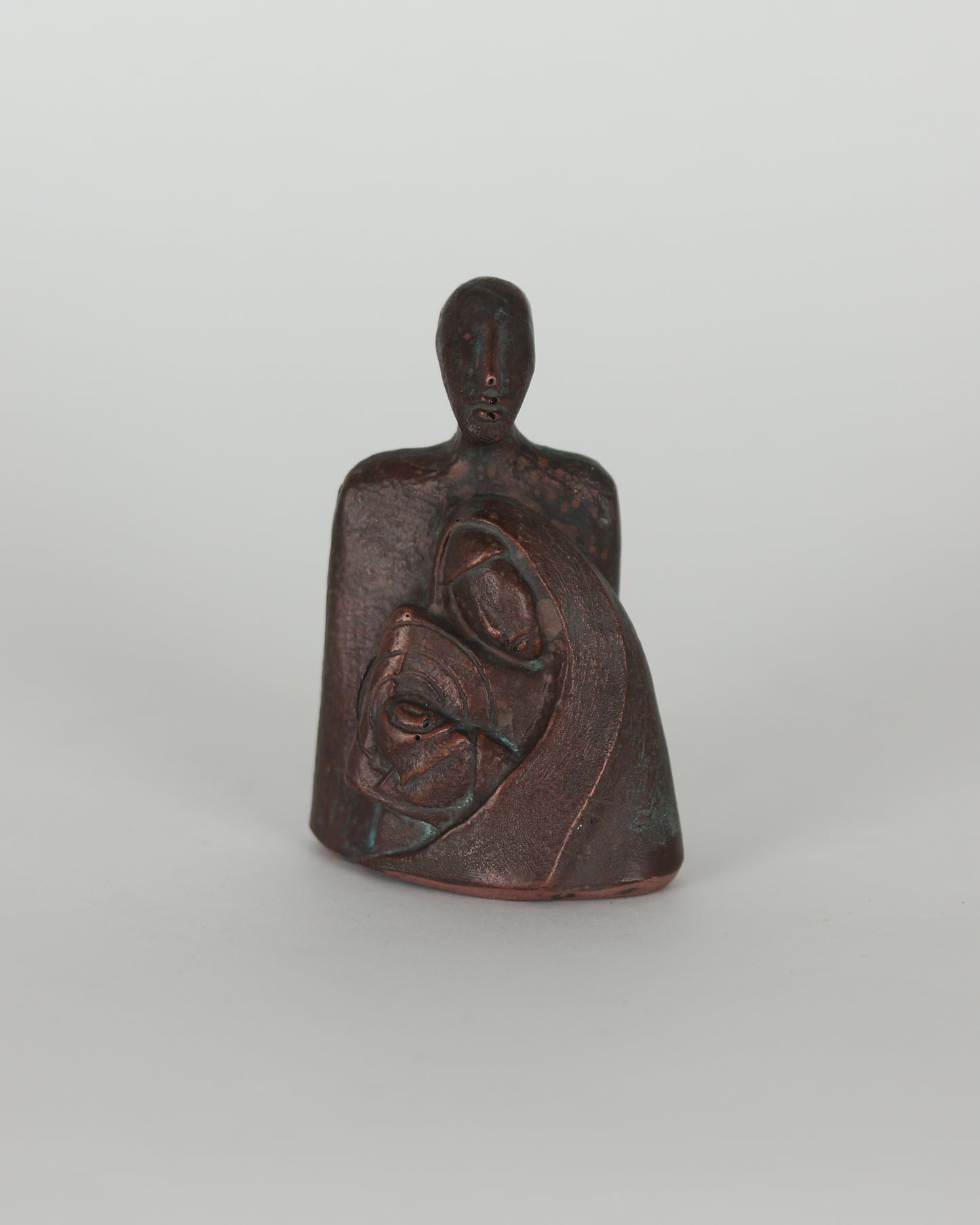 Copper Nativity Cold Cast Sculpture