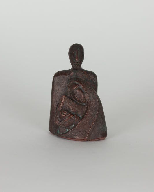 Copper Nativity Cold Cast Sculpture